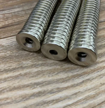 Round Magnets - Super Strong Countersunk Neodymium Ring Magnets, Drilled Magnetic Rings 15*3mm, Drilled Magnets