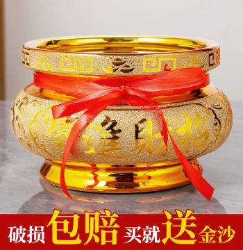 Household Indoor Incense Burner for Worship, Ceramic Censer for Buddha Altar and Religious Supplies