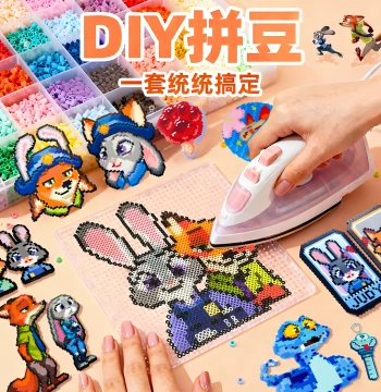 Zootopia Full Color Series Fusion Beads Handmade DIY Material Kit Complete Tool Set Refill Pack Iron