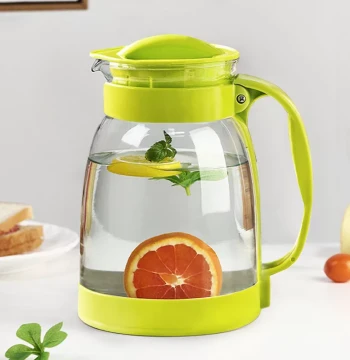 Large Capacity Glass Cold Water Pitcher, High Temperature Resistant Cool Water Cup, Teapot, Summer Home Juice Jug, Tea Brewing Cold Water Kettle