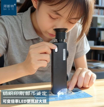 400x-500x Magnifier with LED Light - HD Portable Microscope for Antique, Jewelry, and Jade Identification