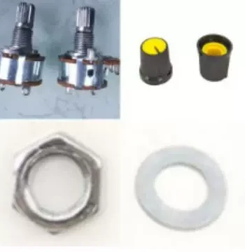 B100 Ohm Electric Guitar Potentiometer, B75K with Switch, Dimmer Speed Control, KSW Adjustable Resistor