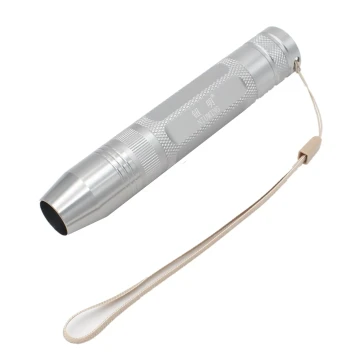 Free Shipping: High-Intensity Flashlight for Jade Inspection, White/Yellow/UV Light, Aluminum Reflector Cup for Jewelry and Gemstone Authentication