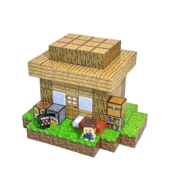 My Magnetic World Block Building Set Magnet Toy Assembly Pixel Minifigure Children's Educational Model Gift