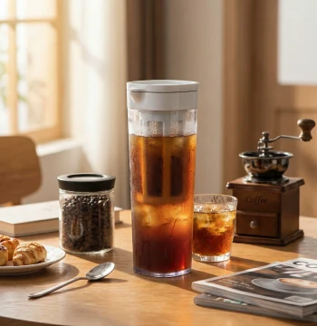 ASVEL Cold Brew Coffee Pot Cold Water Pitcher Cold Brew Tea Heat-Resistant Sealed Cup Refrigerator Plastic Home Teapot