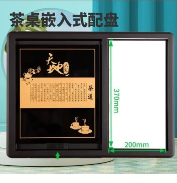 Embedded Plastic Tray for Tea Tables, Compatible with Glass, Marble, and Wooden Tables, Tea Stand and Accessory Set