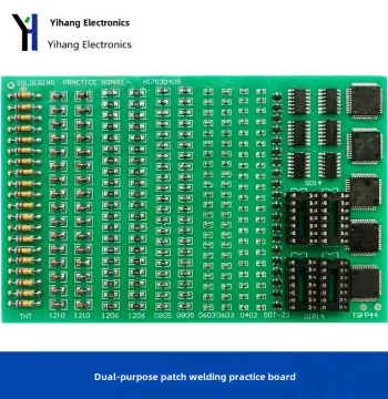 Plug-in and SMD Dual-Use Soldering Practice Board FR4 Fiberglass Material PCB Soldering Practice Board YH-359