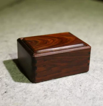 Premium Rosewood Small Jewelry Box, Jade and Seal Box, Wooden Pull-Drawer Artistic Storage Case for Gems