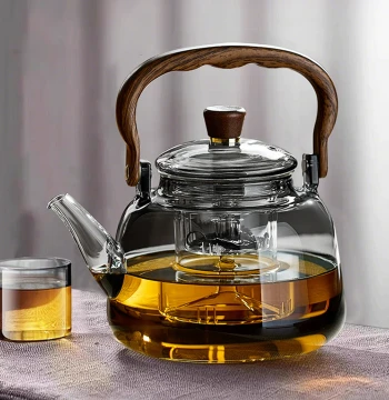 Teapot 2026 New Glass Teapot Home Brewing High-Temperature Resistant Open Flame Electric Ceramic Stove Special Kettle Teaware