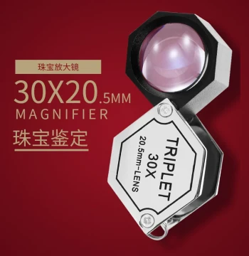Bestscope Jewelry Loupe 30x Handheld Pocket Appraisal Tool for Diamonds, Porcelain, Jade, Crystal, Stamps, and Coins