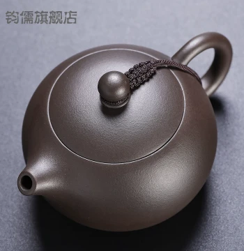 Purple Clay Teapot Xishi Pot Authentic Pure Handmade Brewing Pot Ball Hole Raw Ore Old Purple Clay Home Kung Fu Tea Set Large Capacity