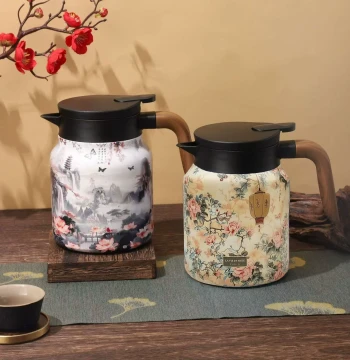 Large Capacity Insulated Tea Pot 316 Stainless Steel Aged White Tea Separator for Home and Office Coffee Gift
