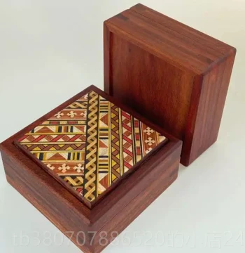 Premium Rosewood Bracelet Storage Box with Shell Inlay for Jade Gift and Collection, Chinese-Style Jewelry Organizer for Necklaces and Bracelets