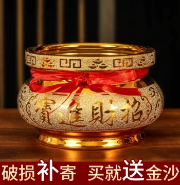 Home Indoor Ceramic Incense Burner for Burning Sticks, Offering Incense Holder, Small Bowl for Buddha Worship, Large Aromatherapy Furnace, Buddhist Ritual Supplies