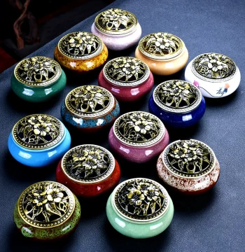Tower Incense Burner, Coil Incense Furnace, Ceramic Incense Pot for Home Indoor Use, Sandalwood and Agarwood Smoker Box, Mosquito Coil Burner