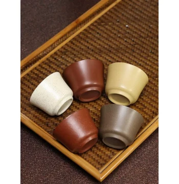 Qianjun Zisha Master Cup, Yixing Original Ore Pure Handmade Multi-Color Teacup, Premium Quality, Compatible with Gongfu Tea Sets