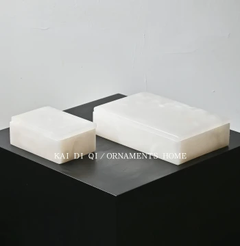 New Chinese Style Jade Ornament Box for Model Rooms, Bedrooms, Walk-in Closets, Bookcases, and Vanities; High-End Jewelry Box Decor