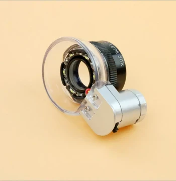 Headband Magnifier with LED Light - 20x HD Lens for Jewelry, Jade, and Emerald Appraisal plus Watch Repair, Free Shipping