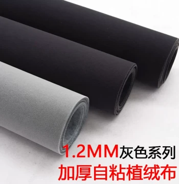 Self-Adhesive Velvet Jewelry Box Liner for Jade and Antiques, DIY Sticker Backing, Flocked Fabric Background Board