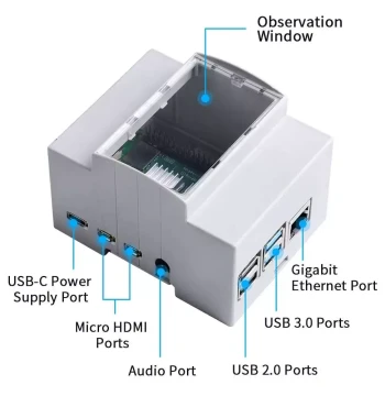 Raspberry Pi Case for Model 4B+ and 3B Protective Enclosure