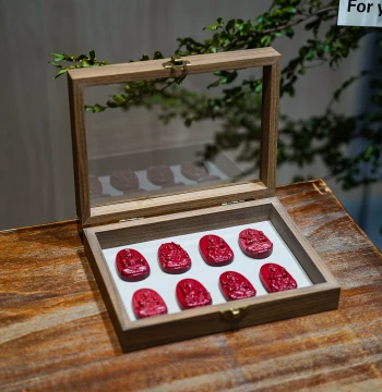 Jewelry Box Glass Showcase Wooden Gift Box