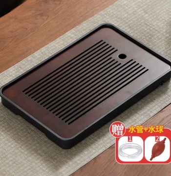 Tea Tray Home Use 2023 New Wujin Stone Small Solid Wood Dry Brewing Table Tea Table Drainage Kung Fu Tea Set Tray