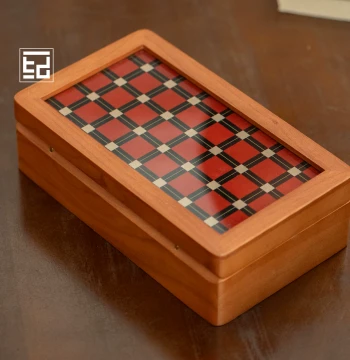 Cherry Wood Storage Box for Bracelets and Jewelry with Premium Luxury Feel