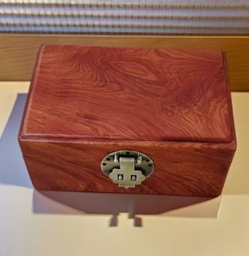 Burmese Rosewood Jewelry Box, Single-Board Mortise and Tenon Construction, Vintage Style Storage for Cultural Artifacts and Jade, 20*13.5*8.5cm