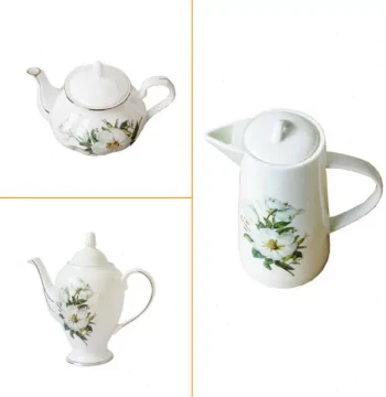 European Style Tea Set, Teapot for Brewing Tea, Coffee Pot, Matching Coffee Cups, English Afternoon Tea Set
