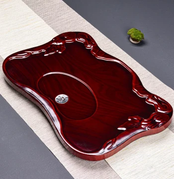 Tech Wood Tea Tray Solid Wood Home Whole Flat Plate Drainage Style Tea Sea Kung Fu Tea Set Tea Table Tray Dry Brewing Large Size