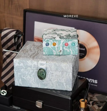 Jewelry Box Double-Layer Large Natural Jade Chinese Style Home Storage