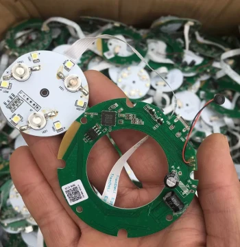 Bluetooth Audio Digital Amplifier Board, Speaker Mainboard Circuit Module with LED Light Board