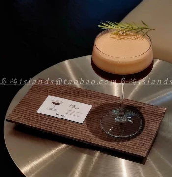 Creative Striped Solid Wood Decorative Tray Ornament, Rectangular Rack, Home Tea Tray, Teacup Holder, Pot Pad, Heat Insulation Wood Mat