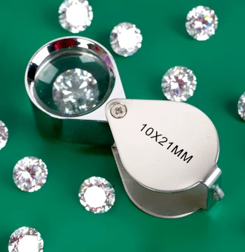 HD 10x Jewelry Loupe for Jadeite and Diamond Identification, Gold Jewelry Hallmark Inspection, Luxury Goods Verification