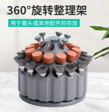 Jade Grinding Bit Storage Box, Rotating Jewelry Case, Plastic Parts Organizer, Nest-Type Engraving Burr Storage Container