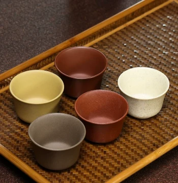 Qianjun Zisha Master Cup, Yixing Raw Ore Pure Handmade Multi-Color Tasting Cup, Premium Matchable Kung Fu Tea Ware Cup