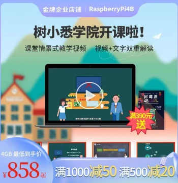 Raspberry Pi 4, Raspberry Pi 4B Development Board with 8GB or 4GB Motherboard, Python Kit for Programming, 3B+ Linux Support