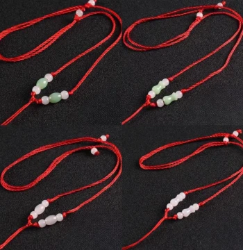 Buy One Get One Free, Multiple Styles of Adjustable Pendant Necklace Cord, Handmade Braided Premium Red Cord for Jade Pendants