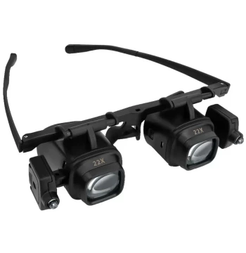 Head-Mounted Magnifier with LED Light for Mobile Phone Motherboard, Watch Repair, Jade, Jewelry, and Antique Identification Tools