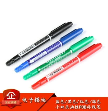 Specialized Pen for PCB Circuit Repair, Black/Blue/Red Three Colors, Small Dual-Tip Repair Pen, Heat Transfer Line Fixing