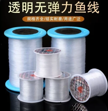 Transparent Fishing Line, Handmade DIY Braiding Material, Necklace Cord, Ring Wrapping Wire, Beading Thread, Nylon Monofilament