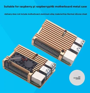 Raspberry Pi 4b Heat Dissipation Case Metal 4th Gen Case raspberry pi4 Motherboard Aluminum Alloy Case Accessories