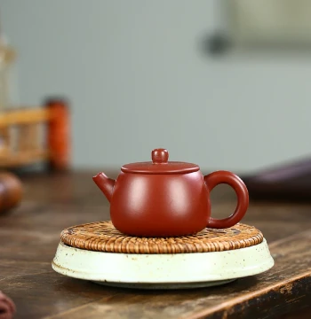Yixing Large Mouth 188 Holes Dahongpao 80CC Small Capacity Purple Clay Teapot Handmade Yixing City Chinese Style Solid Color