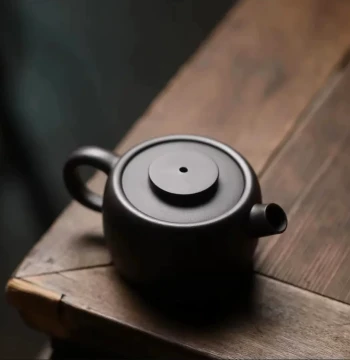 [Jiyu] Authentic Yixing Zisha Teapot Master Handmade Stone Yellow Black Giant Wheel Spout Teapot Household Teapot Tea Set