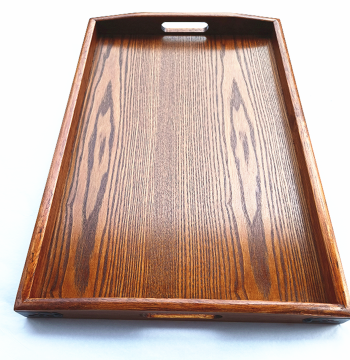 Rectangular Solid Wood Tray, Plate, Tableware Tea Tray, European Style Wooden Cup Tray for Home Use, Bread Plate