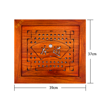 Rosewood Tea Tray Embedded Cover Solid Wood Tea Table Center Drainage Board Tea Stand Accessories for Home Use