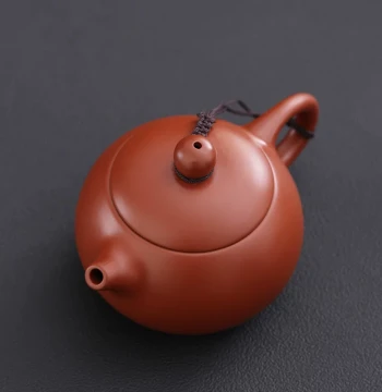 Authentic Dahongpao Zisha Teapot, Xishi Style Wide-Mouth Hanwa Pot, Home Brewing Teapot, Large Capacity Handmade Kung Fu Tea Set