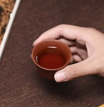 Qianjun Zisha Master Cup, Yixing Original Ore Pure Handmade Multi-Color E Tasting Cup, Premium Matchable Kung Fu Tea Cup