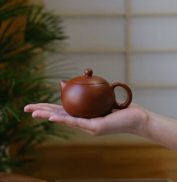 Xiaoqian Shanfang 140ml Xishi Zisha Teapot, Raw Ore Cinnabar Clay, Yixing Handmade Tea Set, Exquisite Small Home Teapot