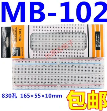 MB-102 Breadboard Universal Board Circuit Board Experimental Board Perforated Board Wiring Board 165×55×10mm